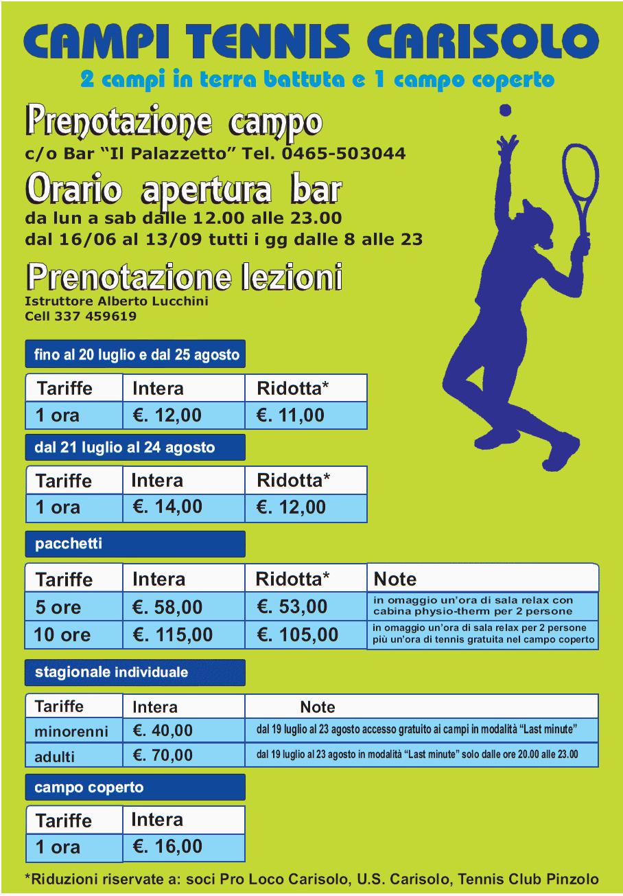 Tennis a Carisolo aperta la stagione