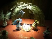 A javrè presepe con la tecnica del merletto