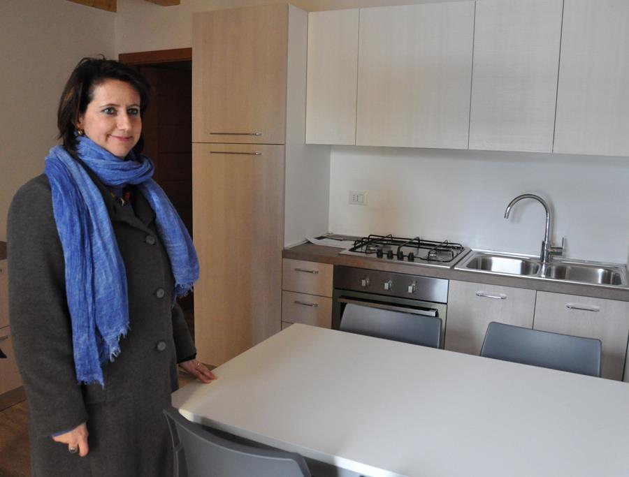 assessore Lia Beltrami in visita alla struttura