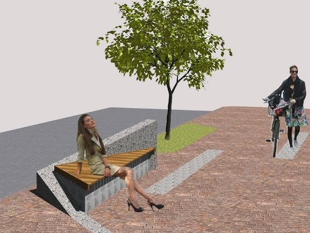 marciapiede Tione rendering