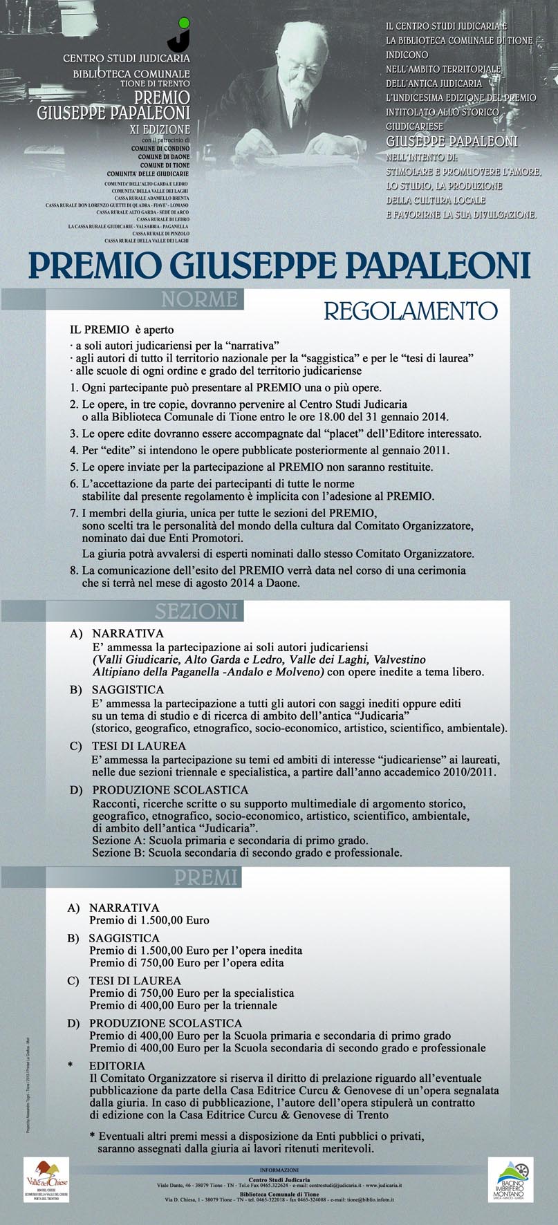 premio giuseppe papaleoni - centro studiJudicaria