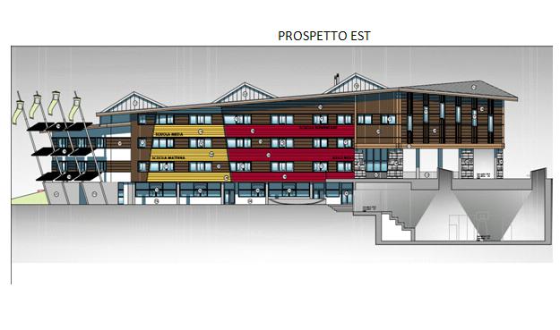render centro scolastico Madonna di Campiglio -Palù - ex centro coni