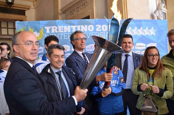 torino fiaccola universiade Trentino 2013