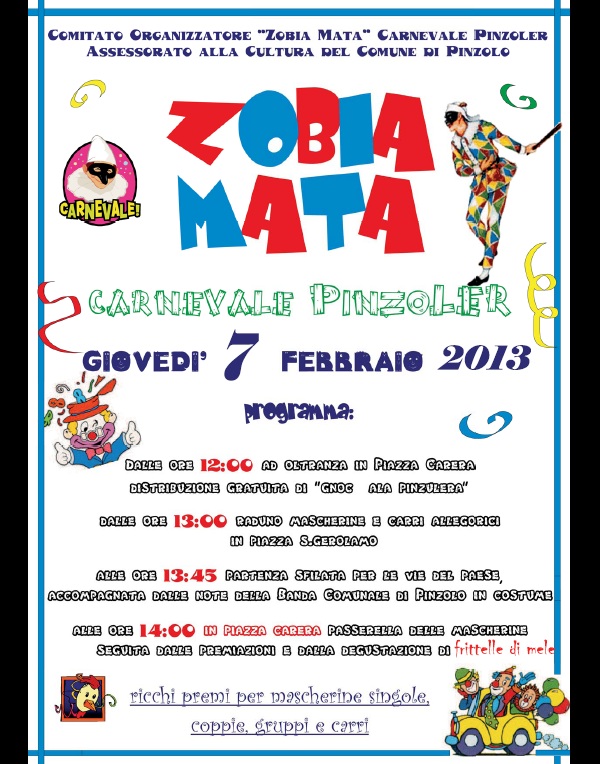 zobiamata 2013  carnevale a Pinzolo