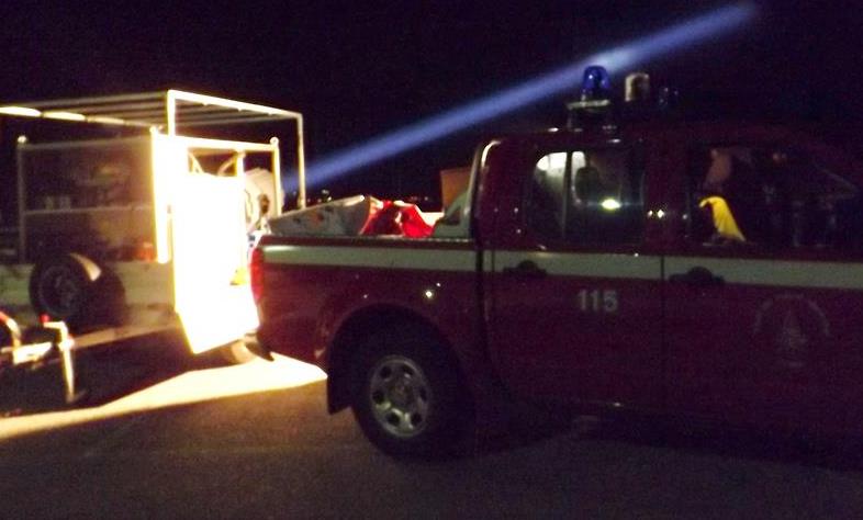 vigili del fuoco in azione- cima Sera