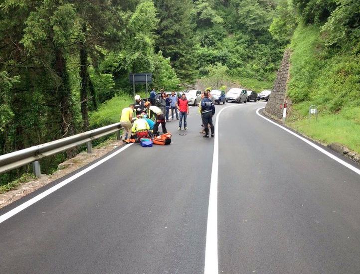 Incidente moto a Dorsino  - Polizia Locale Giudicarie 1